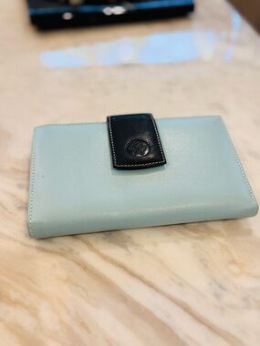 Light Blue & Navy Leather Wallet from Spain 🇪🇸